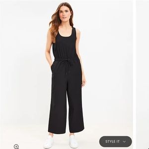 Loft black jumpsuit NWT